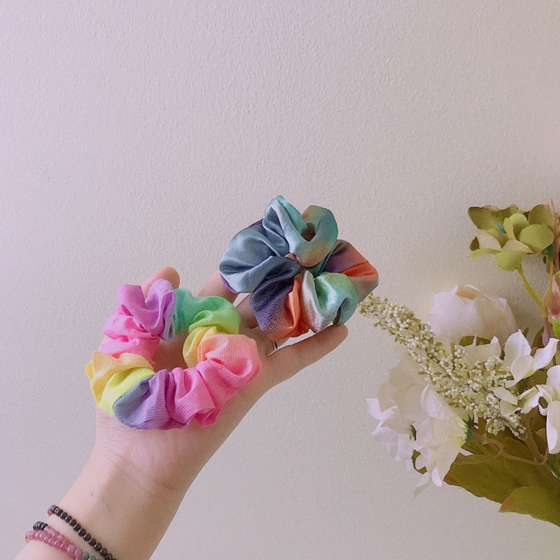 [Giá cực rẻ] SCRUNCHIES RAINBOW CẦU VỒNG