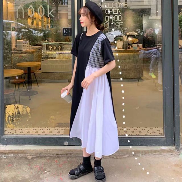 Váy pha dáng xoè ulzzang