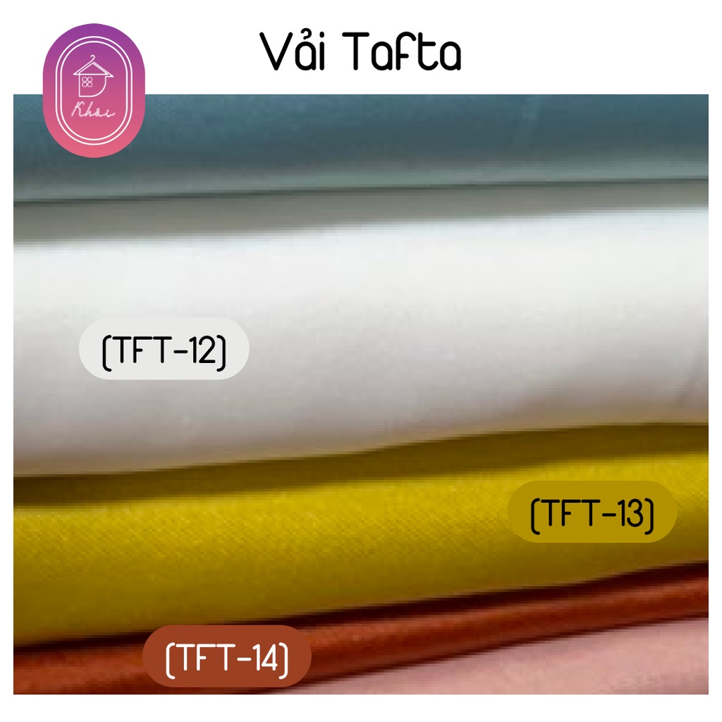 Vải Tafta cao cấp may rèm, may váy chất mịn, không nhăn, vải co giãn tốt