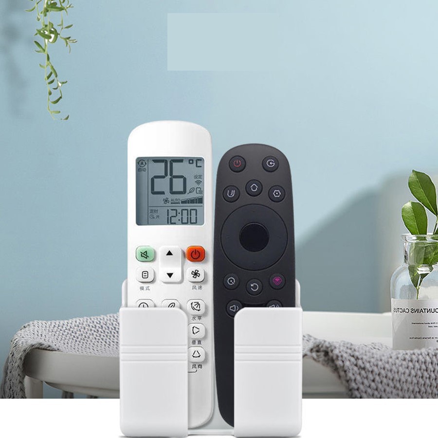 Kệ dán tường để điện thoại điều khiển tiện lợi giá treo điện thoại remote dán tường