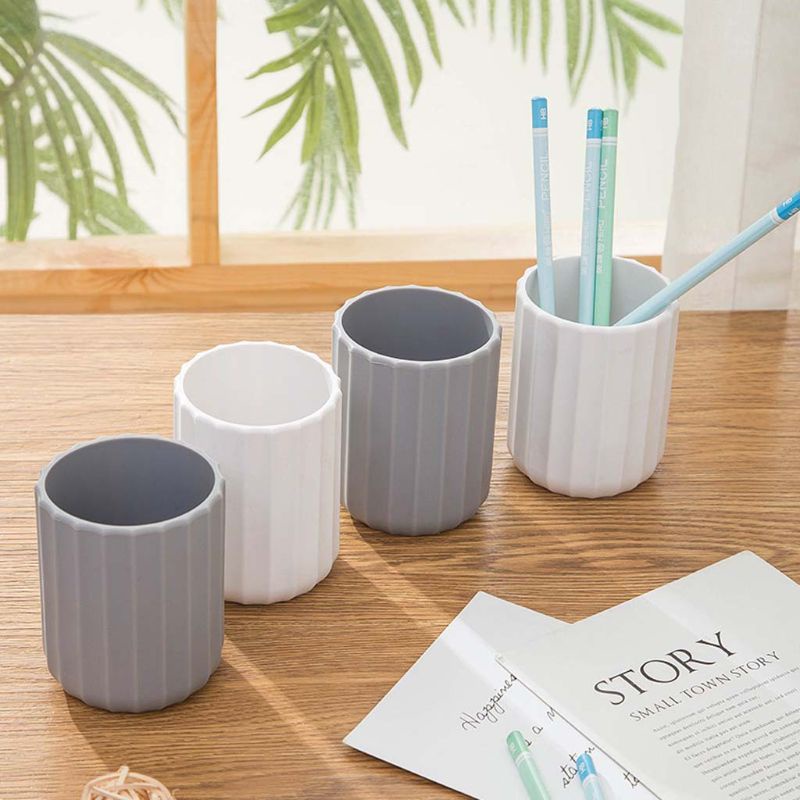 Hộp Đựng Bút / Cọ Trang Điểm Để Bàn Bằng Silicone Tiện Lợi Dành Cho Học Sinh / Văn Phòng