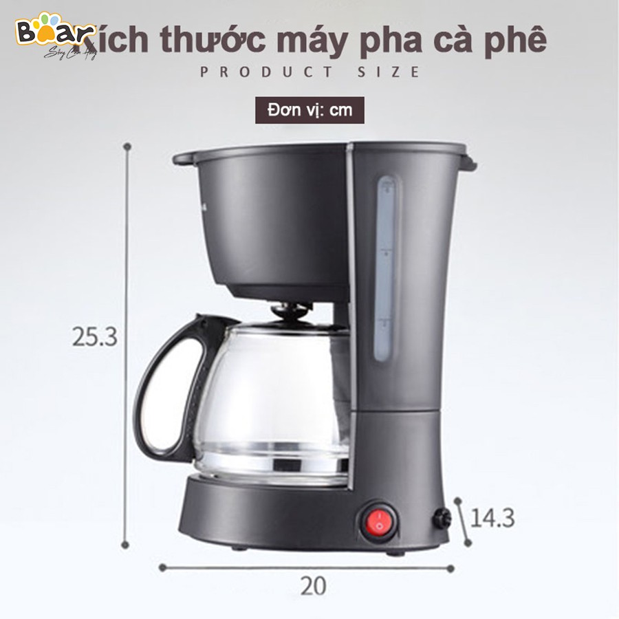 [FreeShip]Máy Pha Cà Phê Espresso Tự Động Bear KFJ-403 - BH 1 năm