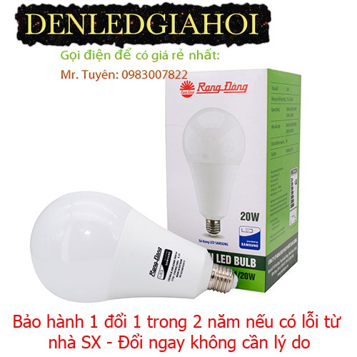 30 Bóng đèn LED BULB 20W - Rạng Đông
