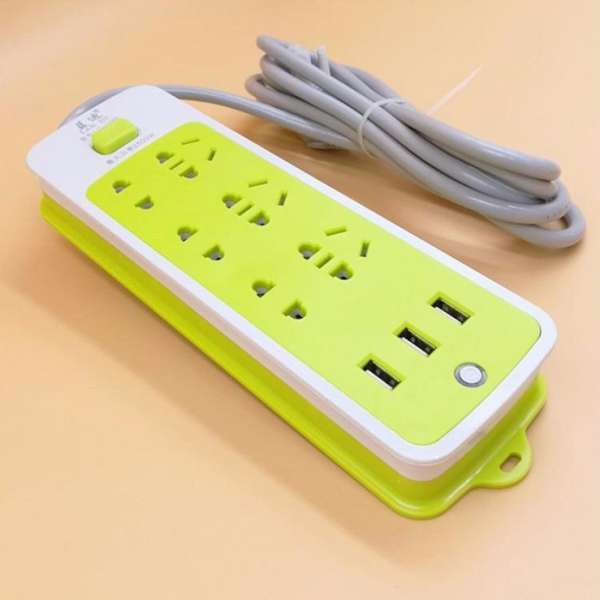 Ổ Điện Xanh Lá Có 3 Usb Sạc Đt