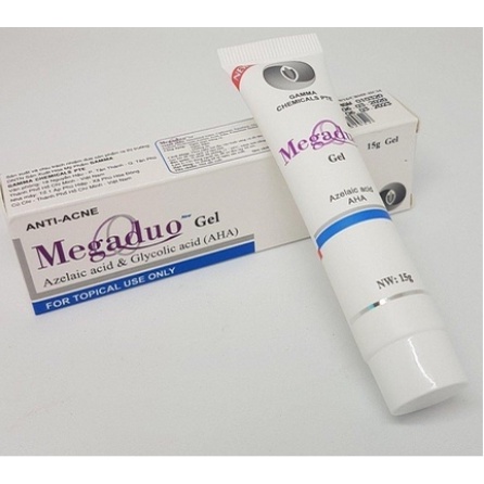 Megaduo Gel Gamma Azelaic Acid &amp; Glycolic Acid (AHA) Giảm Mụn Ẩn, Thâm, Đầu Đen Cho Da Dầu Mụn 15g