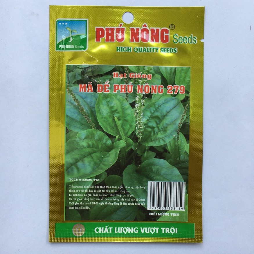 Hạt Giống Mã Đề Phú Nông - 2Gr