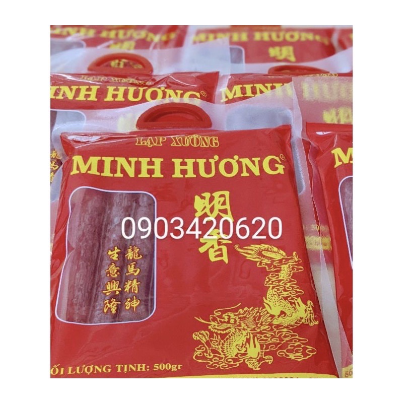 Lạp xưởng Minh Hương  loại 500g/bịch