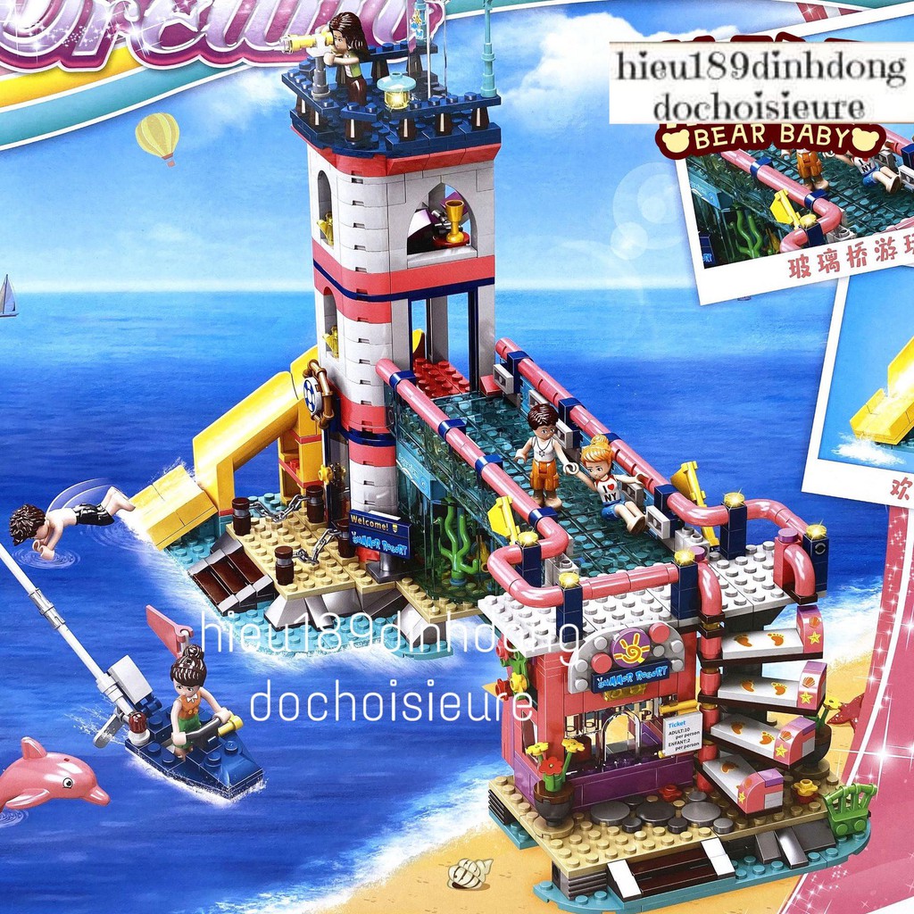 Lắp Ráp xếp hình 6649 : Khu vui chơi ngọn hải đăng 916 mảnh