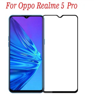 Miếng dán cường lực FULL màn hình REALME 5 PRO màu đen