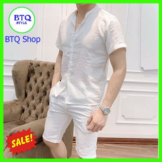 ( MUA 1 TẶNG 1 quần sịp khi ấn mua kèm deal sốc O đồng ) Bộ quần áo đũi nam chất mát