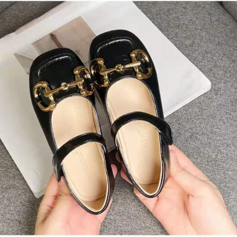 Giày Búp Bê Da Đế Mềm Dễ Phối Đồ Thời Trang Xuân Hè Phong Cách Hàn Quốc Cho Bé Gái 5