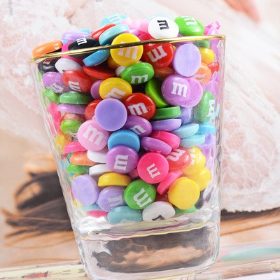 Charm Kẹo Socola M&amp;M 5 viên/túi trộn slime