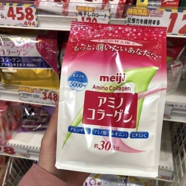 bột amino Collagen Meiji nhật bản