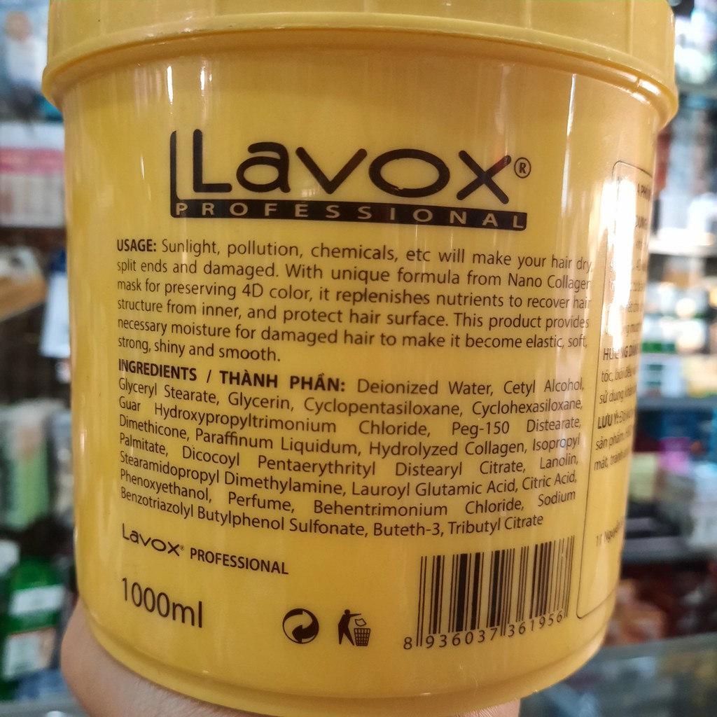 MẶT NẠ PHỦ BÓNG GIỮ MÀU 4D NANO COLLAGEN SIÊU MỀM MƯỢT 1000ml