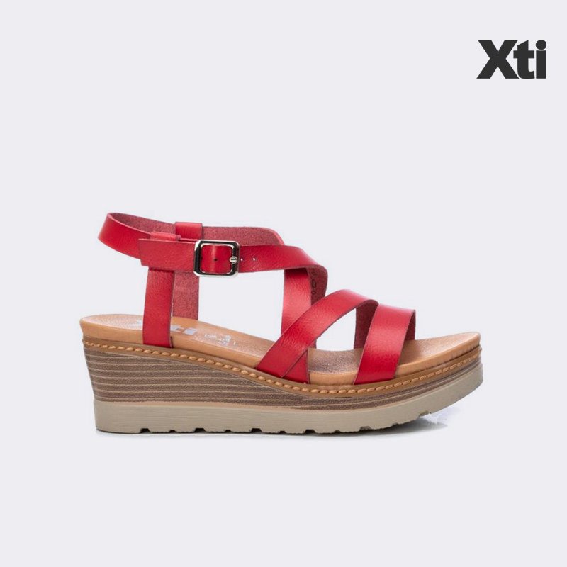 Giày Sandals Nữ XTI Red Pu Ladies Sandals