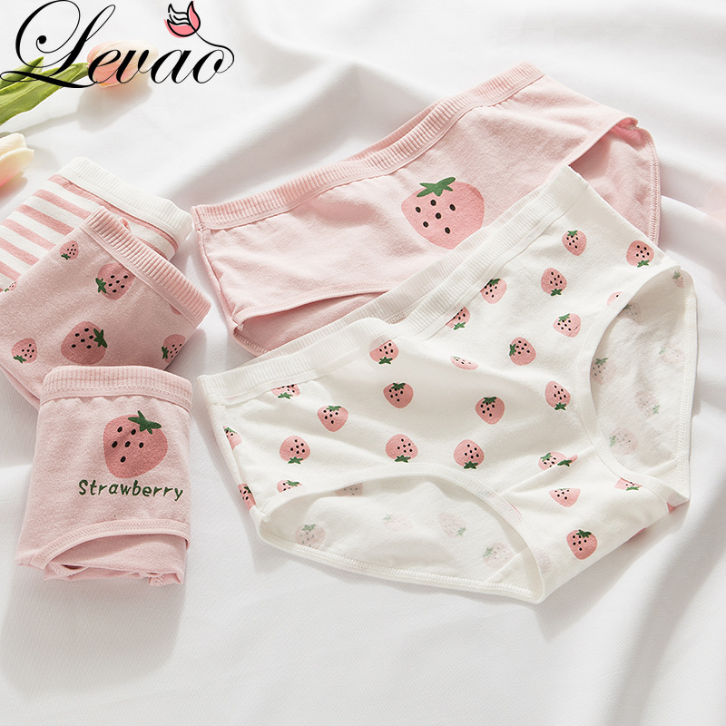 Quần Lót Cotton LEVAO Không Đường May Mềm Mại Cho Nữ