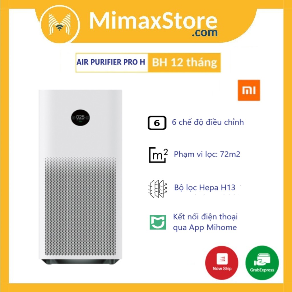 Máy Lọc Không Khí Mi Air Purifier Pro H - BHR4280GL l Hàng Chính Hãng Phân Phối Bởi Digiworld l Bảo Hành 12 Tháng