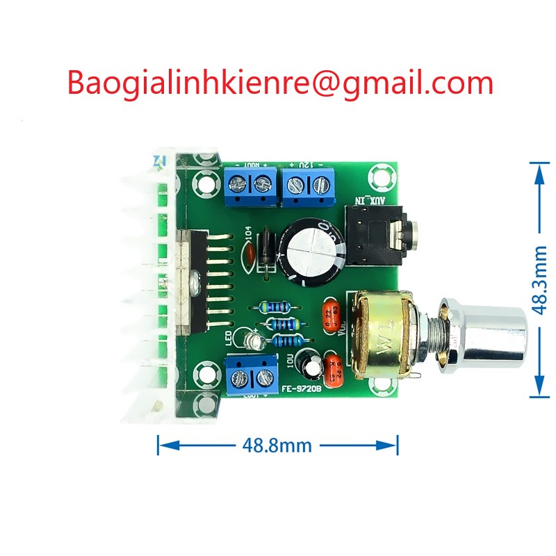 Mạch khuếch đại âm thanh TDA7297 2 kênh 15W