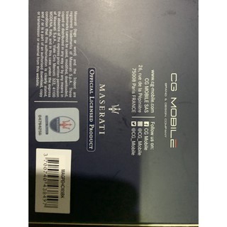 Ốp Lưng Iphone XsMAX, Da Thật, Maserati