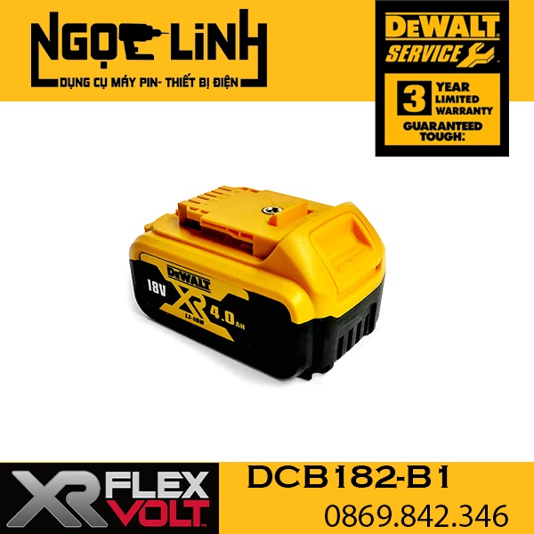 Pin Dewalt 20V 4Ah DCB182-B1