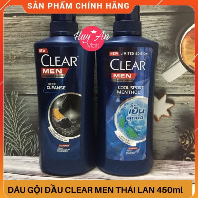 Dầu gội SạCH GÀU Clear men Thái Lan 450ml