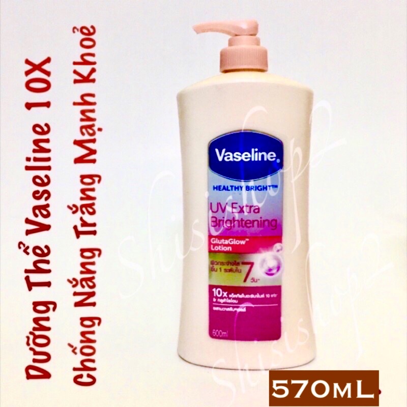 Dưỡng thể Ban ngày Vaseline lọc UV 10X 570ML Thái lan