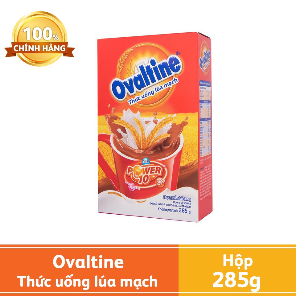 CA CAO LÚA MẠCH -OVALTINE HỘP GIẤY 285G