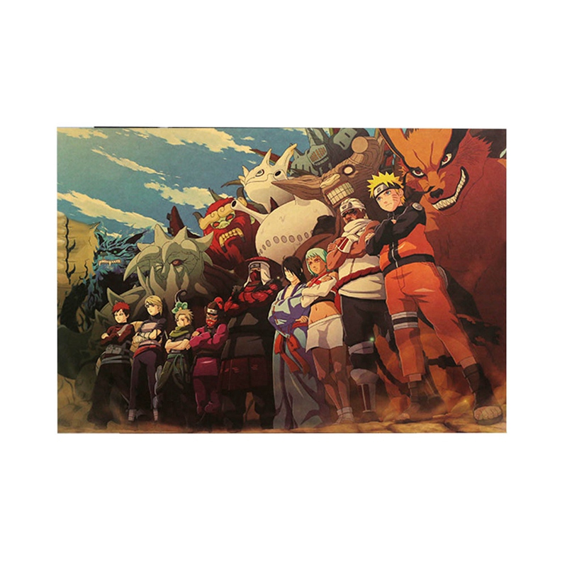 Poster Phim Hoạt Hình Naruto Dán Tường Trang Trí