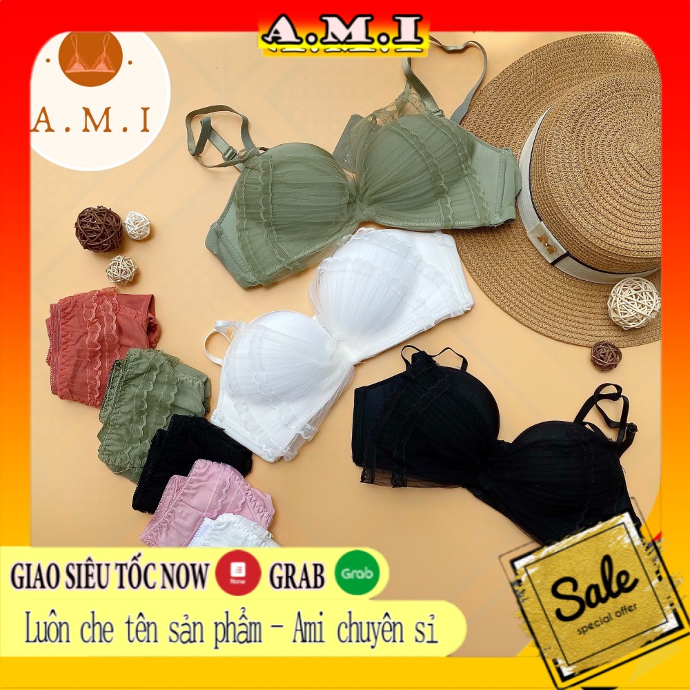 Bộ đồ lót có mút nâng ngực , set đồ lót - Ami chuyên sỉ