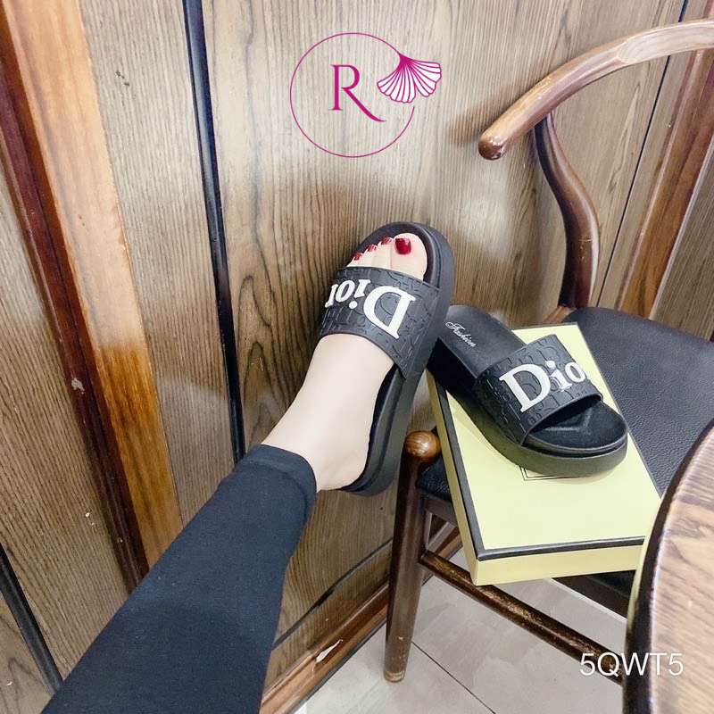 DÉP KIỂU NỮ QUAI NGANG ĐẾ CAO 5CM MỀM MẠI ÊM CHÂN HOTREND - RUBISHOES