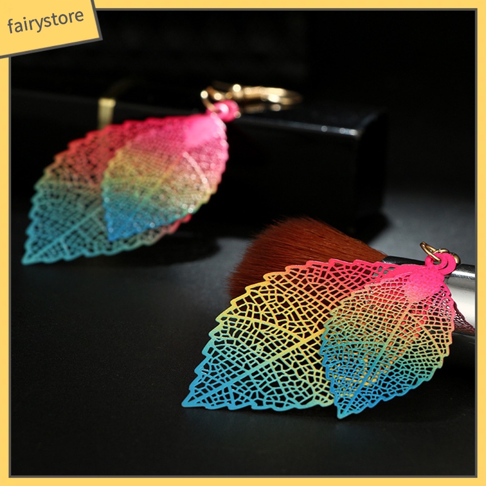 Bông Tai Hình Chiếc Lá Nhiều Màu Sắc