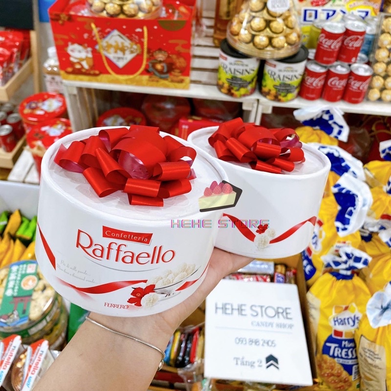 Raffaello dừa Nga socola dừa hộp nơ 100g Date xa