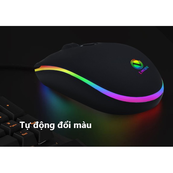 Chuột máy tính Gaming Limei 307 Led RGB siêu chất cho game thủ