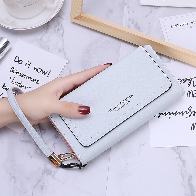 Ví nữ dài thiết kế đơn giản phong cách Hàn Quốc xinh xắn IELGY