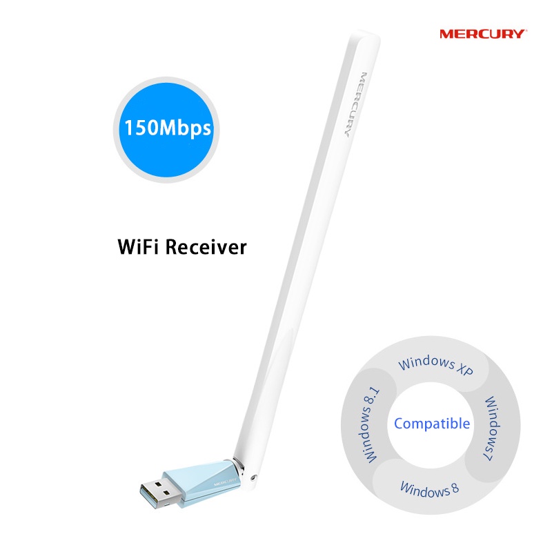 ❤️KeyyStore❤️ Bộ thu WIFI Mercury MW150UH Hàng Xịn  Tự nhận driver Không cần tải về Usb WIFI USB Thu wifi Tầm xa Bền Rẻ