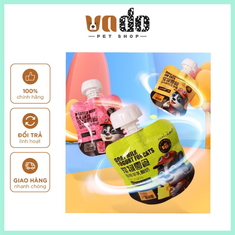 Kem thưởng Monbad cho mèo thơm ngon - Súp thưởng cho mèo Monba