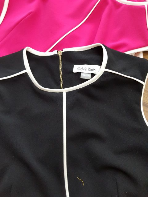 Đầm CK body viền trắng