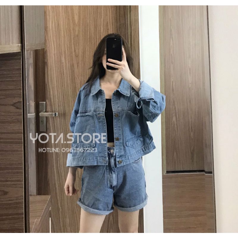 Áo khoác jeans dáng lửng - KJ43
