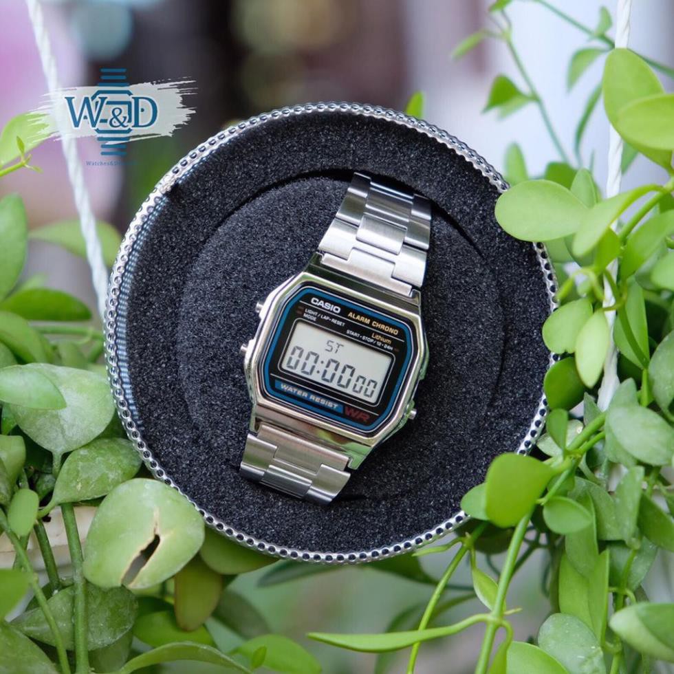 Đồng hồ điện tử nam casio A159-A158 Vỏ thép không gỉ chống nước siêu đẹp, siêu phong cách - Binaryy.shop