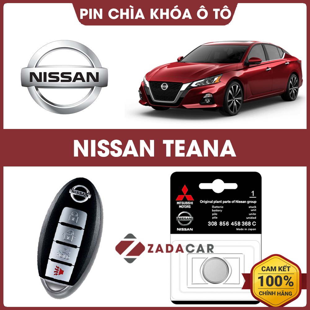 Pin chìa khóa ô tô Nissan Teana chính hãng sản xuất theo công nghệ Nhật Bản – Pin ô tô Nissan Teana