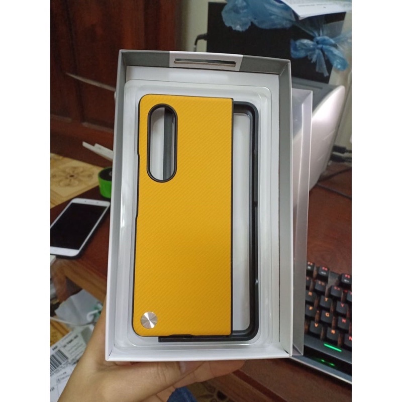 Ốp lưng X-Lelevel Vân Carbon 2 mảnh cho Samsung Z Flip 3, Z Fold 3 5G lịch lãm sang trọng