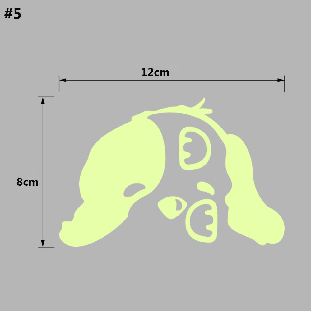Miếng dán dạ quang họa tiết mèo hoạt hình trang trí công tắc điện
