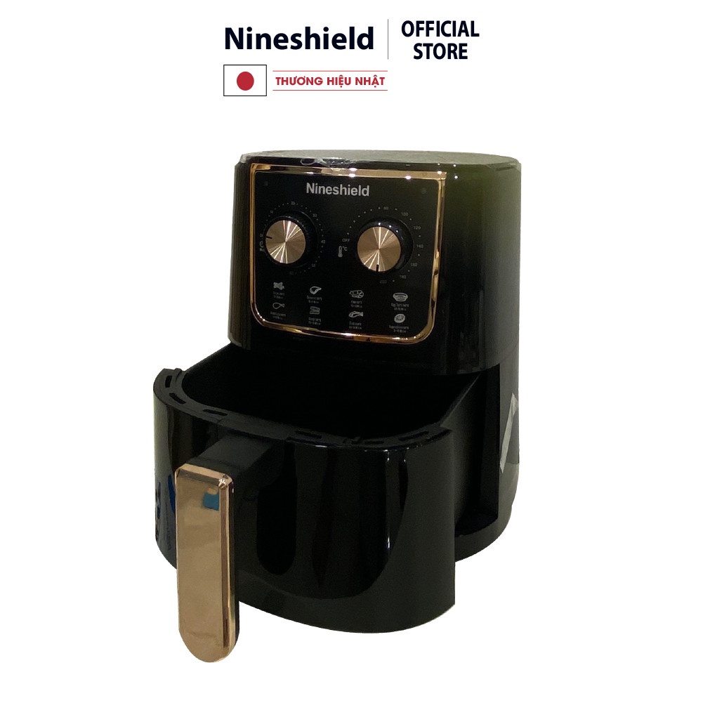 [Mã ELHADEV giảm 4% đơn 300K] Nồi Chiên Không Dầu Nineshield 5,2L KB-5001M