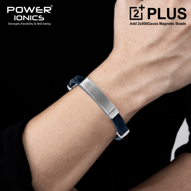 Vòng Đeo Tay Nam Châm Chống Bức Xạ FDA Phiên Bản Lăng Kính Y Tế 2000Anions Chống Nước Thời Trang Unisex