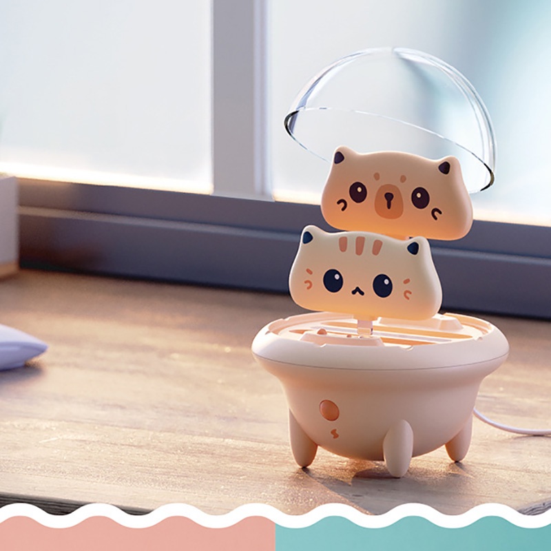 Sạc dự phòng mini hình mèo dễ thương có đèn LED và pin Type-C chất lượng cao