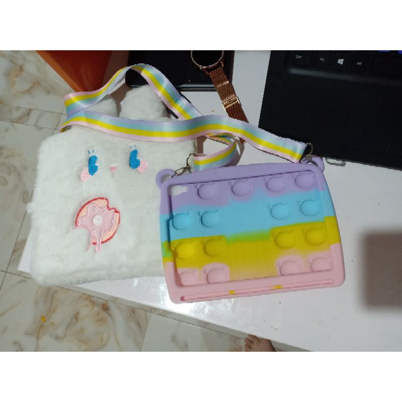 Ốp máy tính bảng in hình gấu cho ipad mini 6/ Túi chống sốc hình thỏ ipad mini 6 New 100%