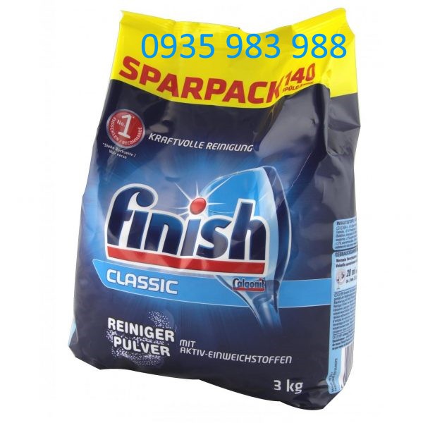 Bột rửa bát Finish 3kg chính hãng