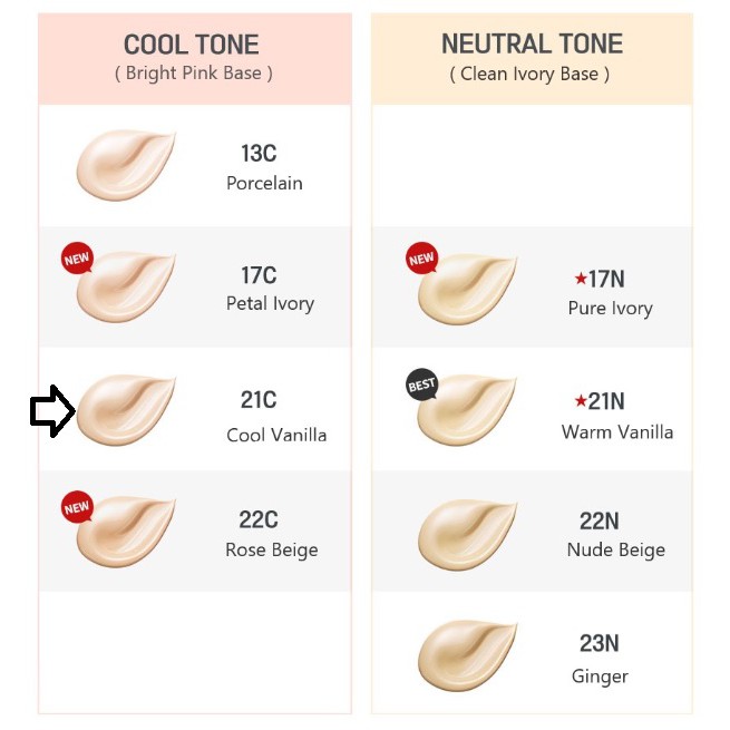 (hàng Mới Về) Kem Nền Innisfree 1ml Spf25 Pa + + 21c Cool Vanilla