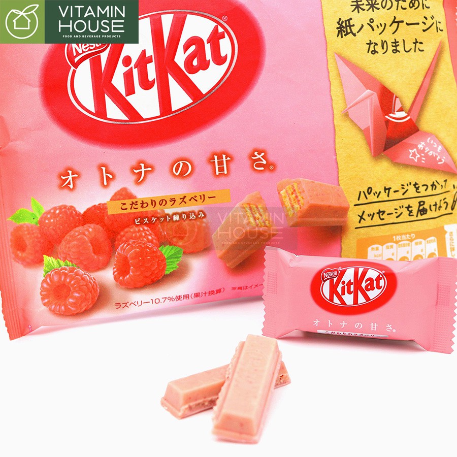 Kitkat mini Nhật vị Cam và Mâm xôi 130g [Vitamin House]