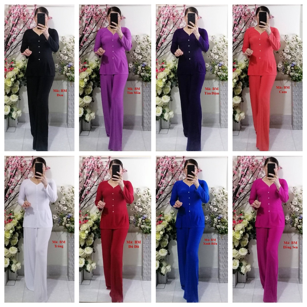Bộ Bà Ba Màu Ống Rộng